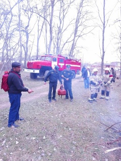 В Карабудахкентском лесничестве провели противопожарные учения по отработке совместных действий с МЧС при ликвидации возгорания в лесу
