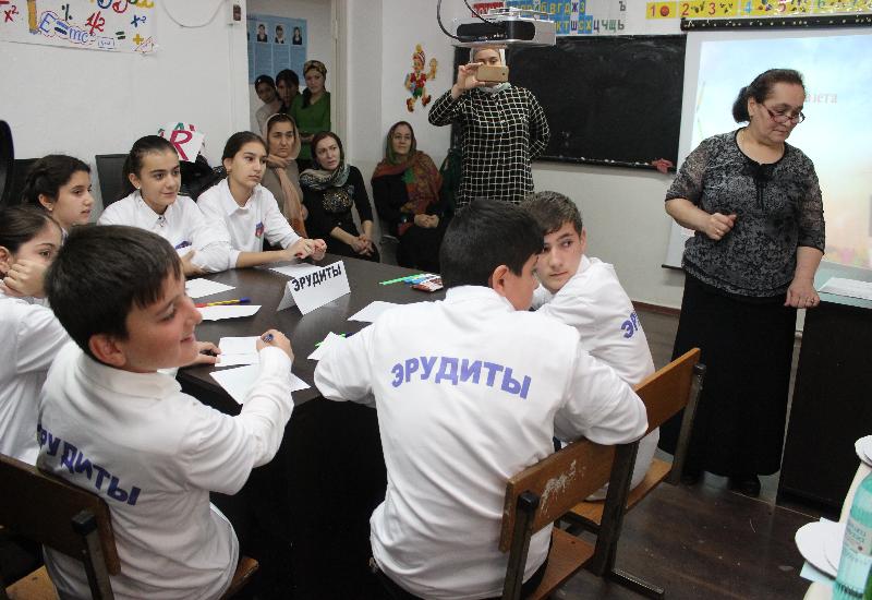 КВН по математике среди учащихся 7 класссов прошел на базе Карабудахкентской СОШ №3