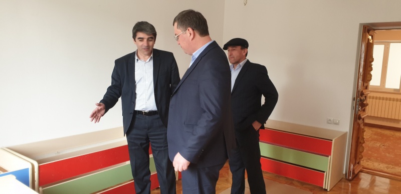 В селе Гурбуки Карабудахкентского района  завершается  строительство нового детского сада на условиях частно - государственного партнерства. 