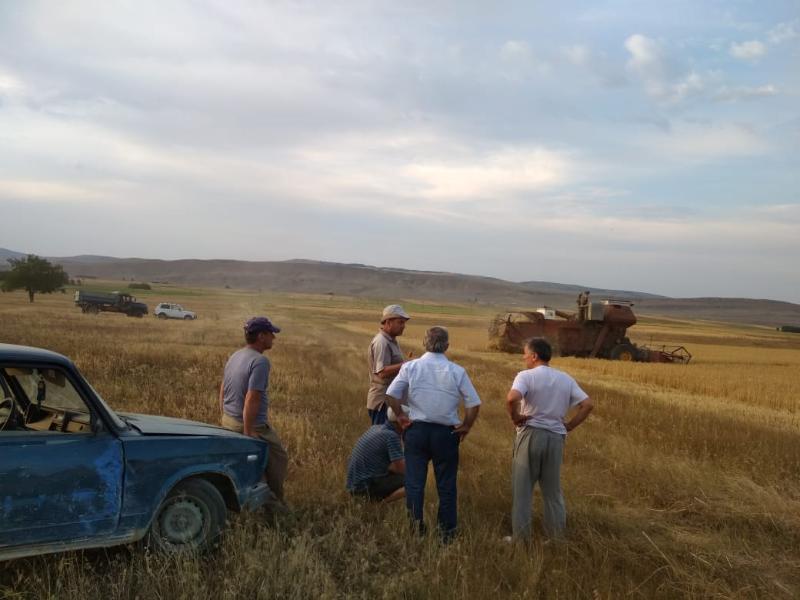 В Карабудахкентском районе приняли меры для сохранения урожая зерновых культур от пожаров