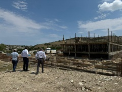 Глава проинспектировал строительство новой школы