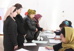 Первыми в Карабудахкентском районе проголосовала многодетная семья